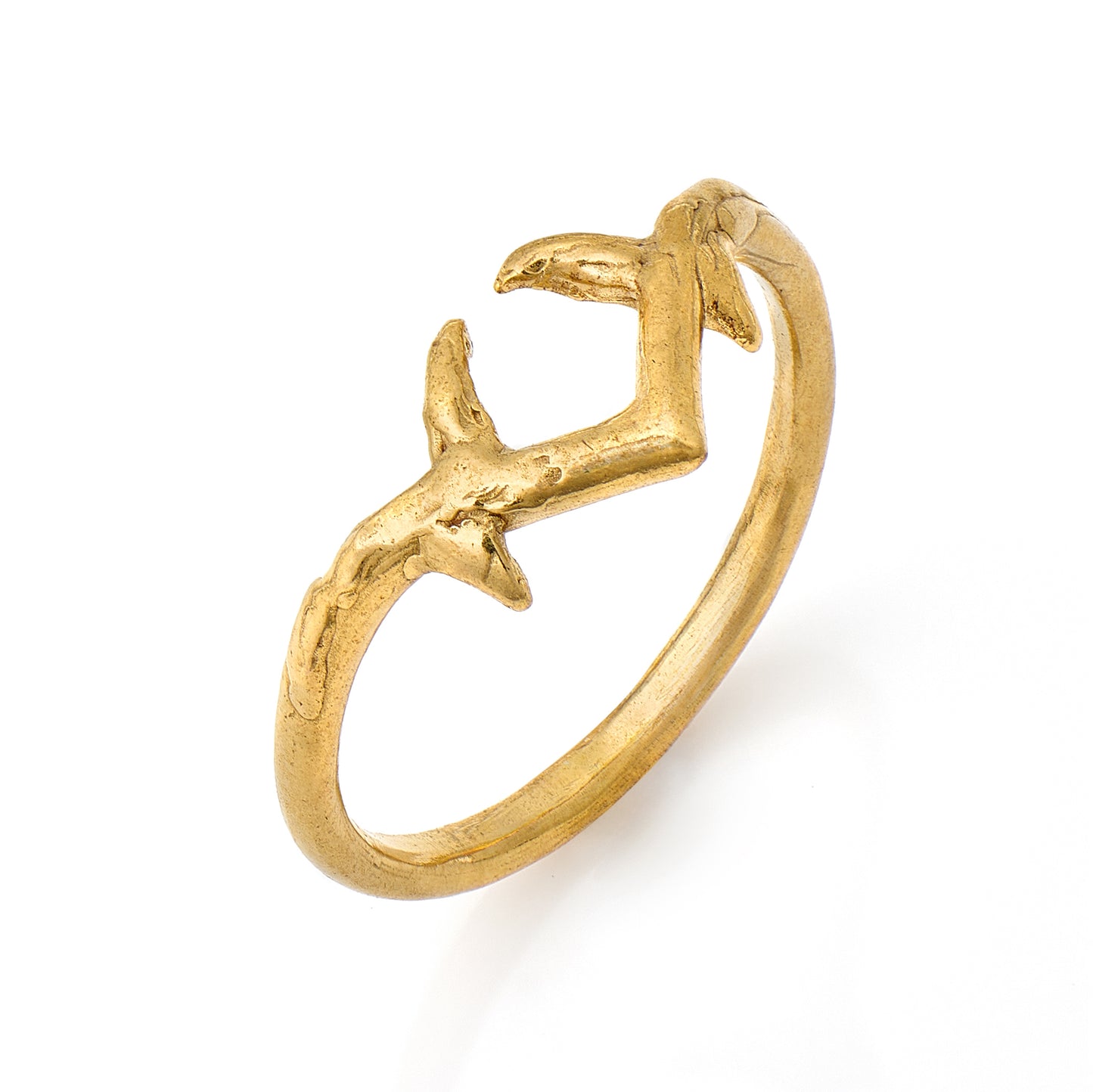 Antler Wishbone Ring